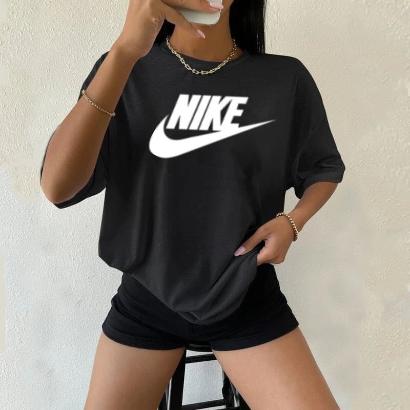 T-shirt imprimé décontracté à manches courtes NIKE, nouveau, tendance, ample et polyvalent