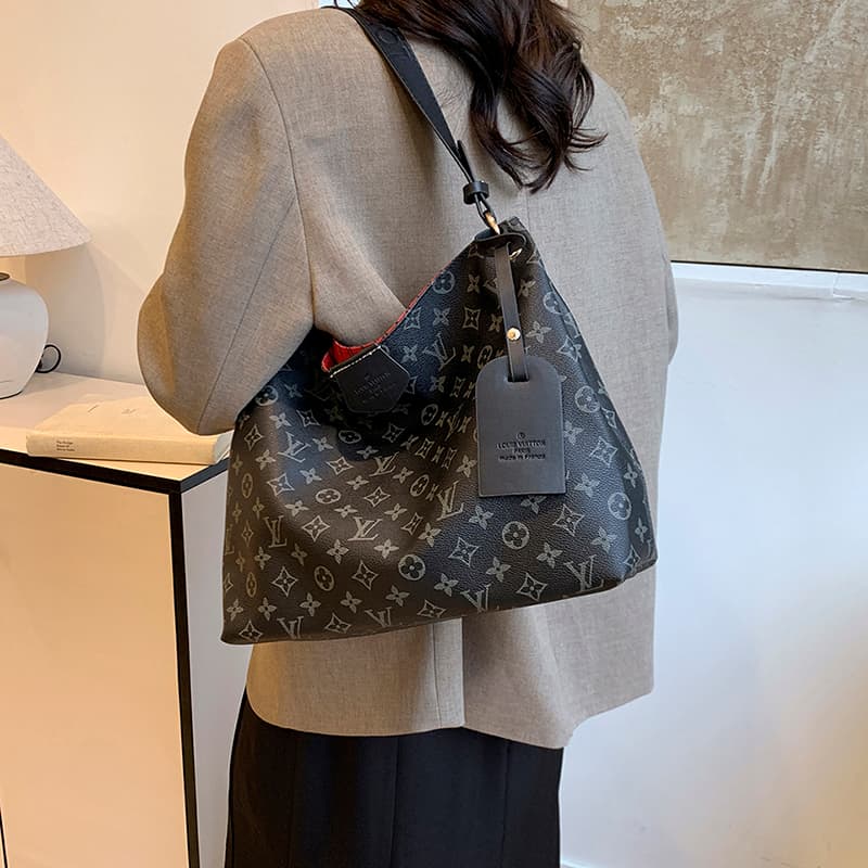 Sac à main de luxe Louis Vuitton grande capacité pour femmes et jeunes filles, cabas, sac bandoulière, sac à main pour femme