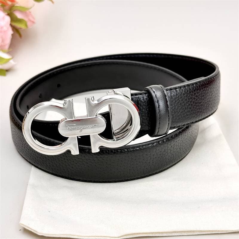 Ceinture classique en cuir de vache, légère et luxueuse, pour hommes et femmes, style business et décontracté