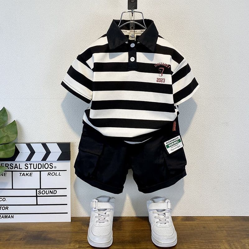 Kids’ Clothing New Style Stylish Children's Summer Street Polo Shirts Thin Short Sleeved Clothes