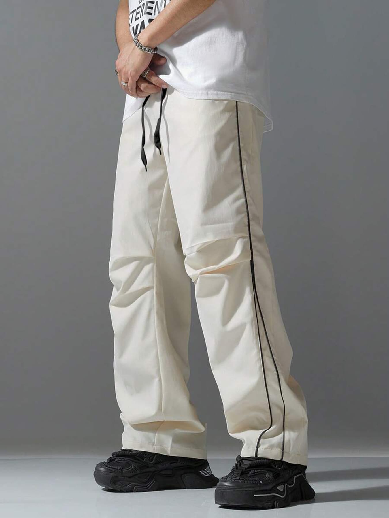 Men's Clothing New High Street Retro Functional Pants In Spring And Summer Men's Sports Casual Pants Loose Straight Pants