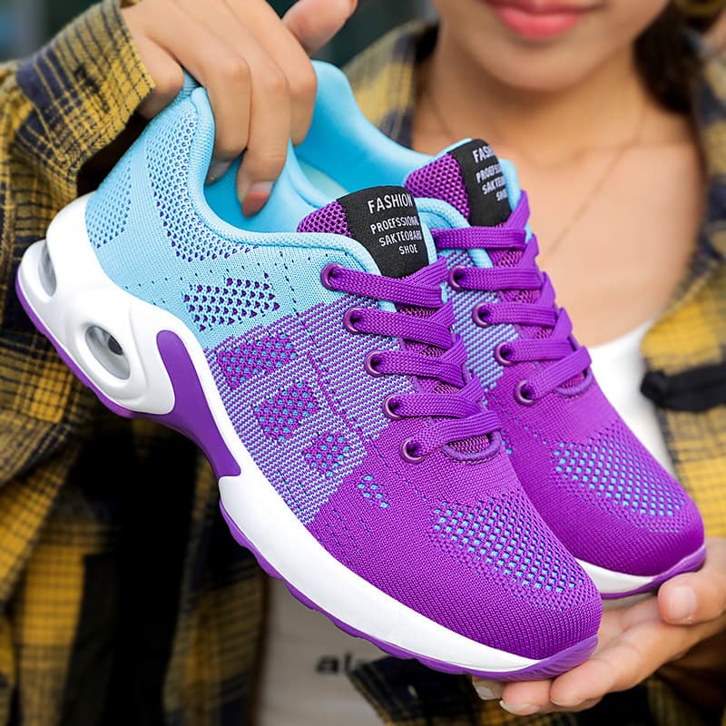 Women's shoes casual shoes lightweight mother's shoes lace up air cushion sports shoes women's shoes