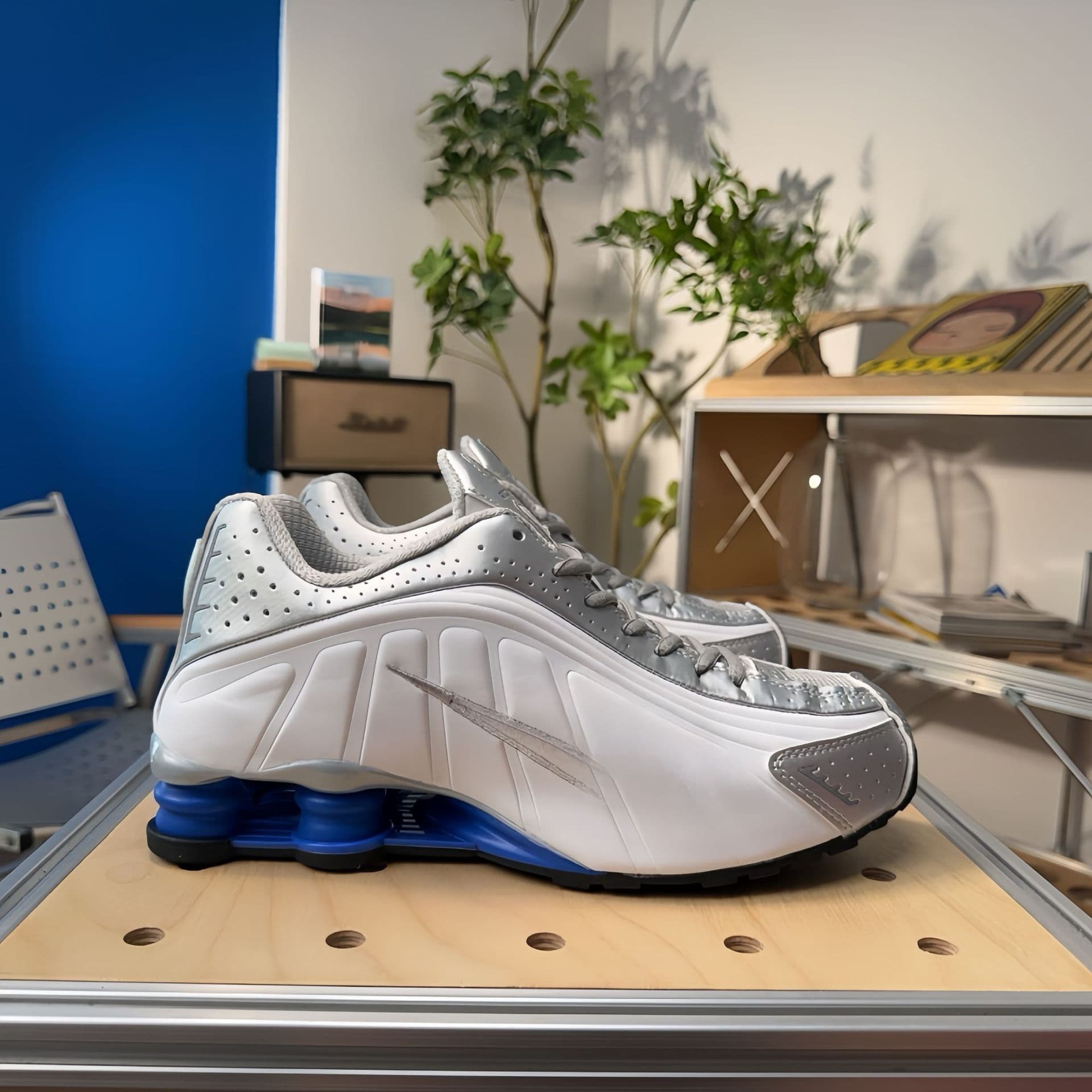 Chaussures de course unisexes SHOX R4 Neymar Collaboration, pointures 36 à 45, pour hommes et femmes, avec coussin d'air coloré.