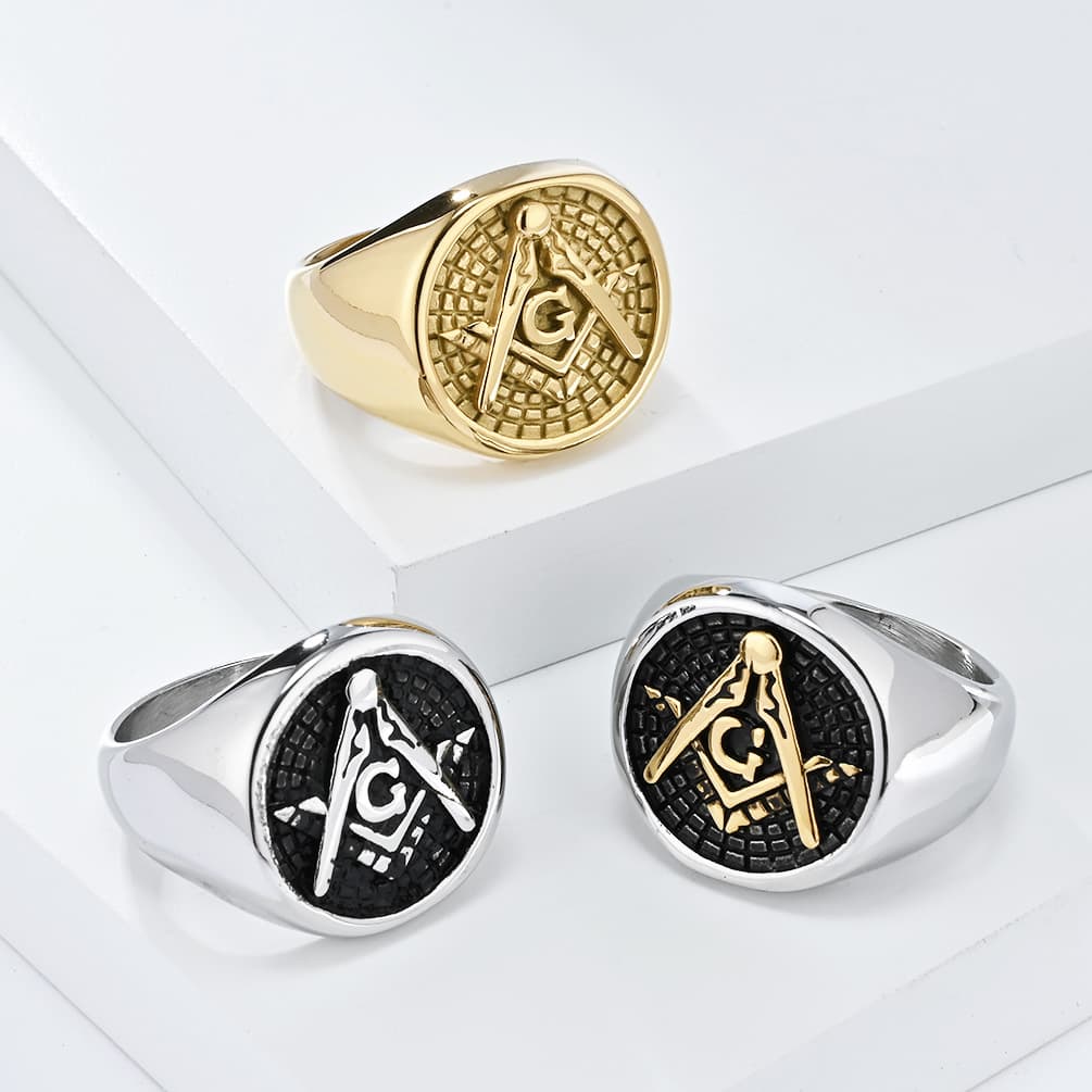 Feng Gongji Stainless Ring Men's Titanium Steel Jewelry