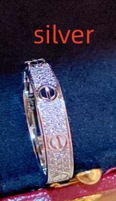Bague Cartier-29fb version étroite pleine étoile trois rangées de diamants bague de couple dames marque de luxe bague de marque de créateur