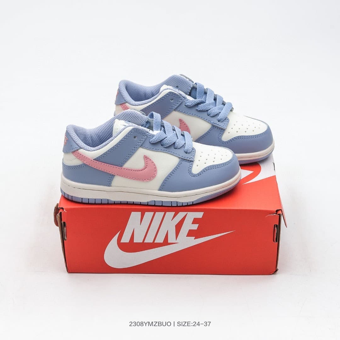 Nouvelle collaboration de chaussures basses pour enfants, chaussures de skate en cuir pour filles et garçons, chaussures décontractées pour étudi