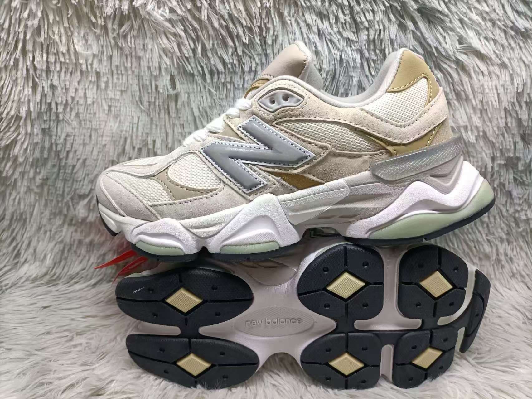 Baskets unisexes NewBalance NB9060 pour couples, style rétro décontracté, pour la course lente, style « papa ».