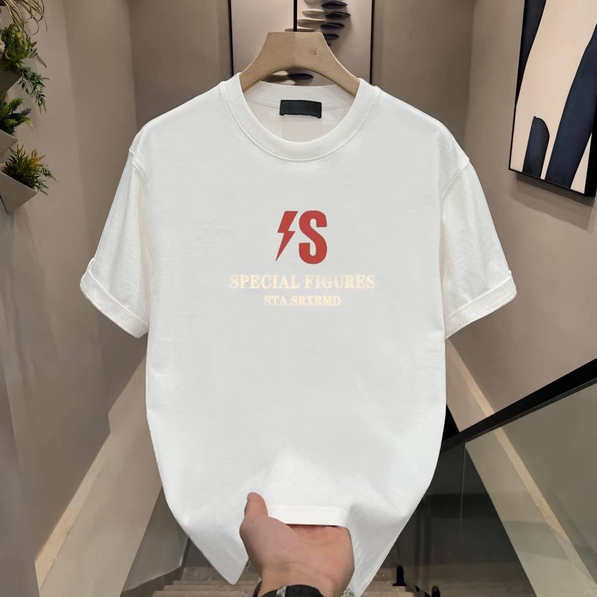 Men's Clothing ( Pure Cotton Short Sleeved T Shirt For Men And Women New Hot Style Shoulder Half Sleeved Top Trendy Brand