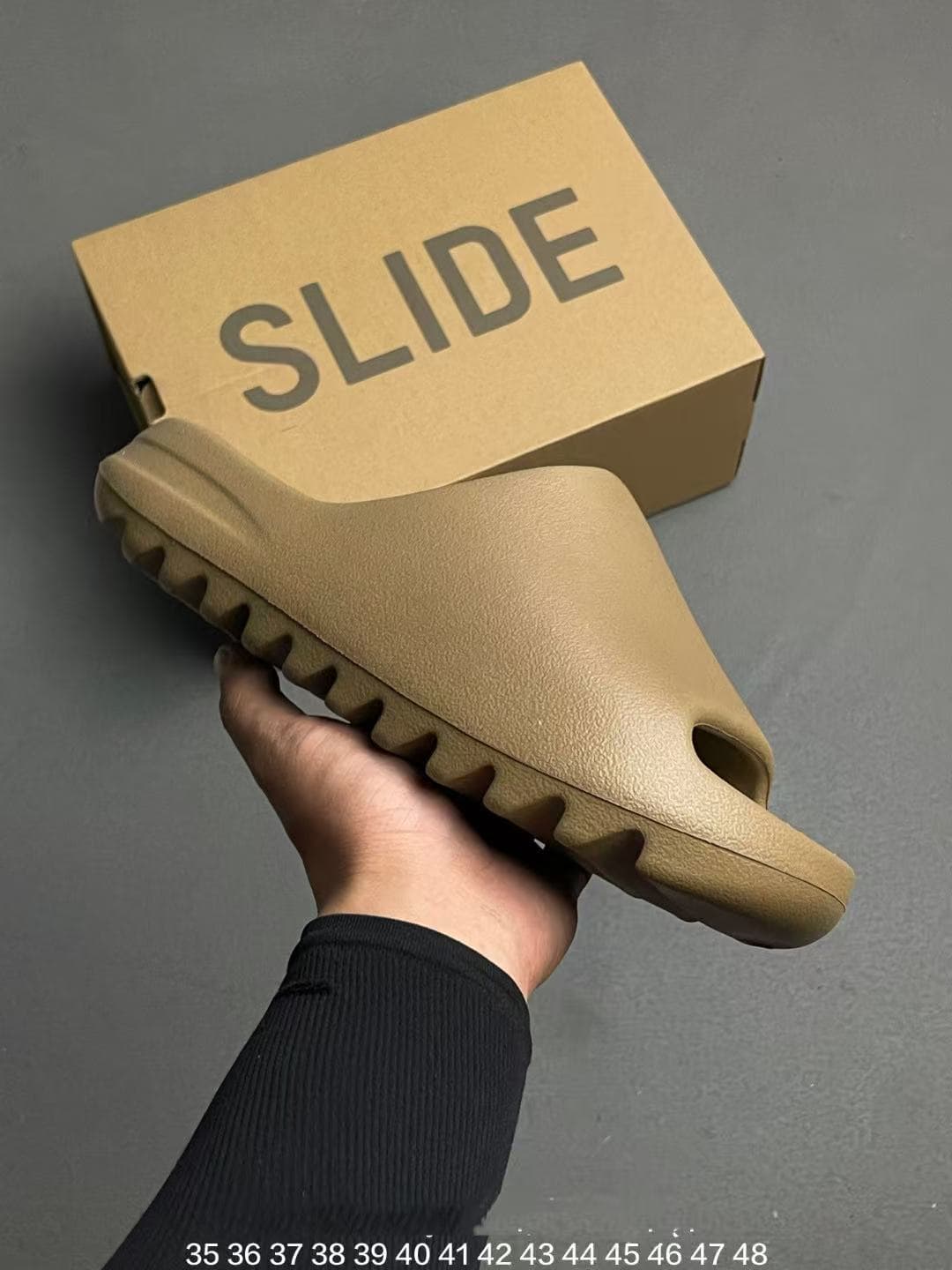 Chaussons Yeezzyy Slide Granite confortables et polyvalents en EVA pour hommes et femmes