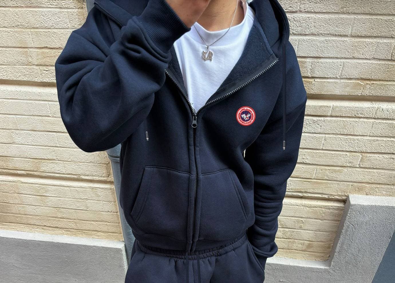 Chemise à capuche à manches longues délavée style rétro américain, pantalon ample et décontracté, costume pull japonais à la mode