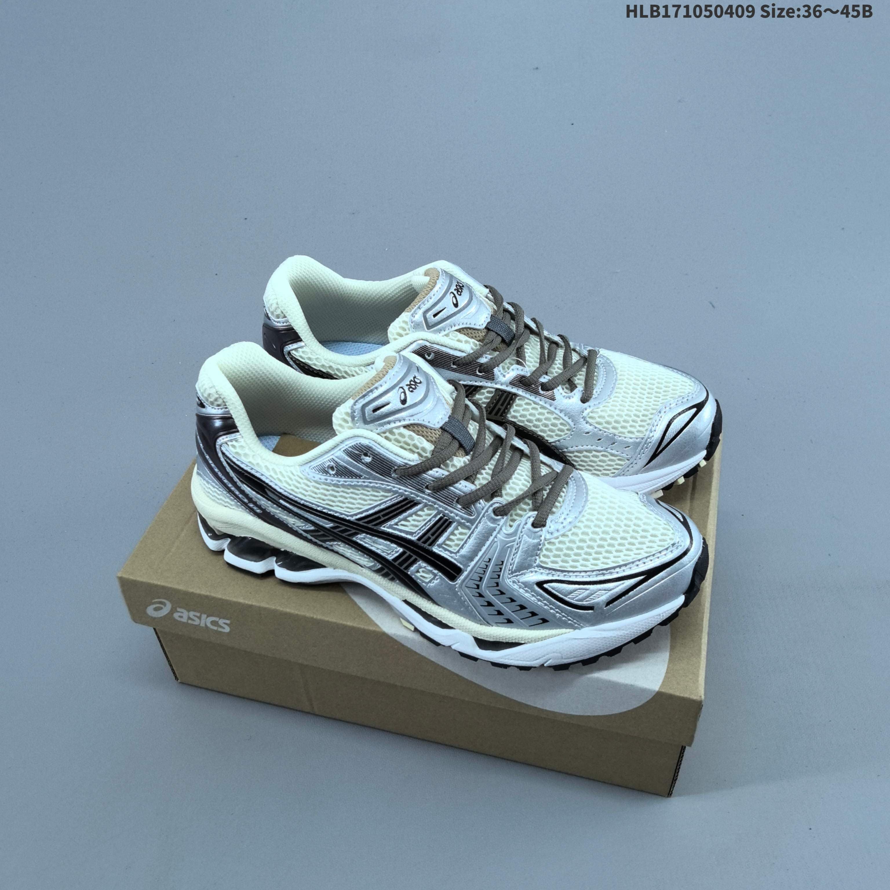 Chaussures de course Asics Gel-Kayano 14 Sports, décontractées, respirantes et professionnelles avec amorti.