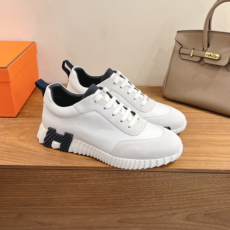 H Brand 2026 Début Printemps Nouvelles Baskets à lacets en cuir véritable pour hommes et femmes, chaussures de course plates et polyvalentes