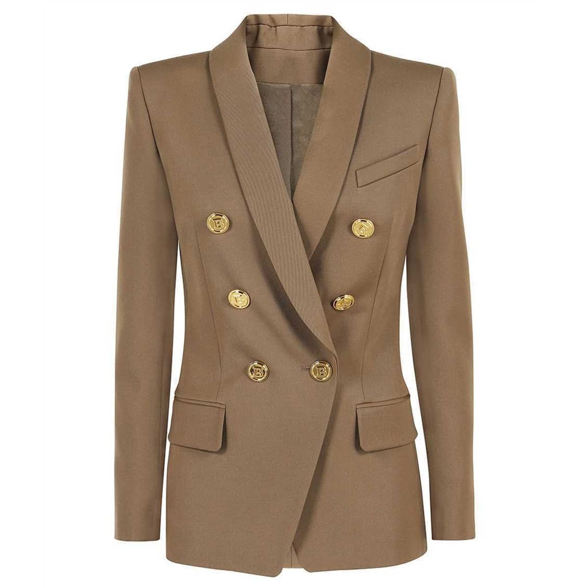 Women's clothing High-end Women's Suit Classic Green Fruit Collar Suit Jacket High Quality Source