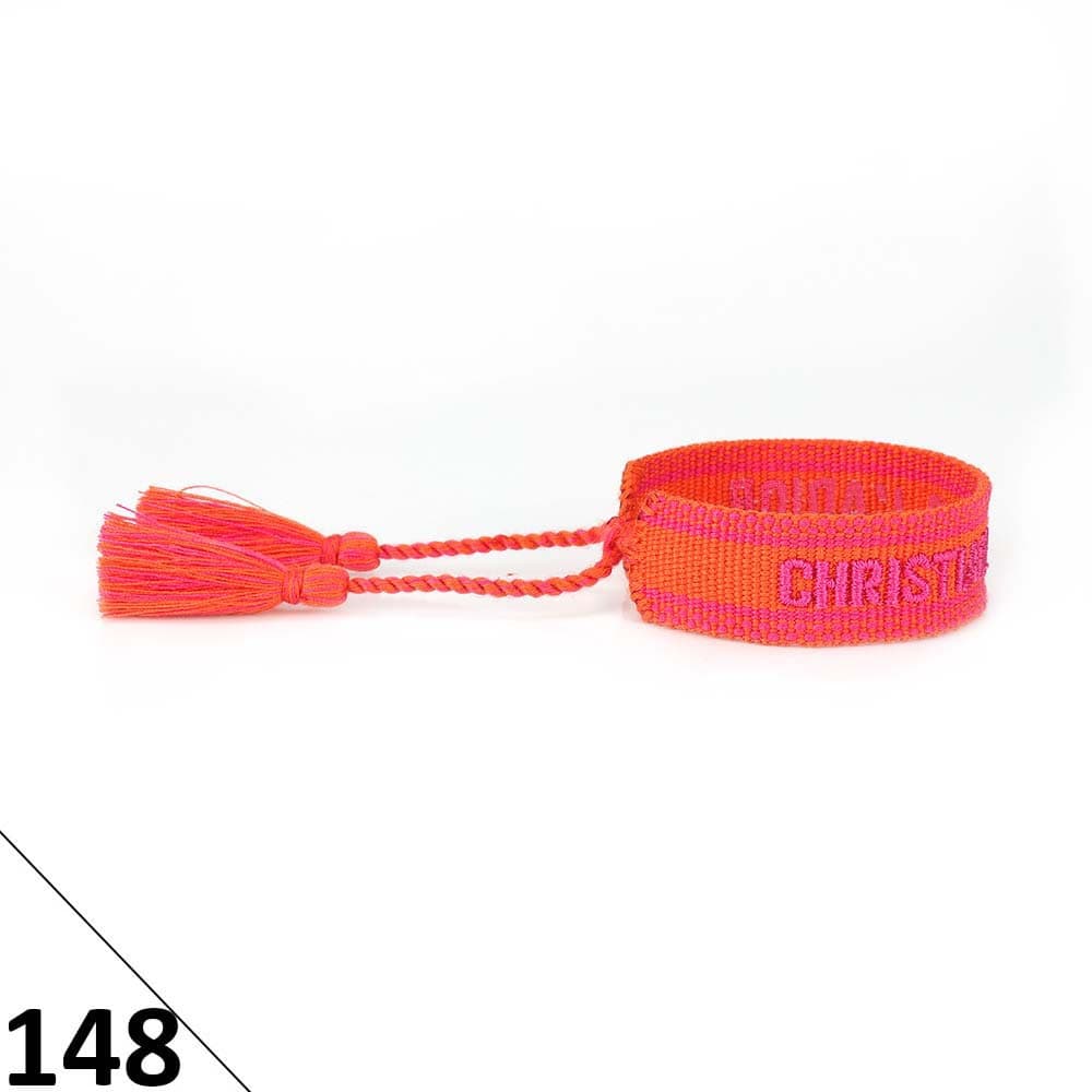 Bracelet unisexe tendance avec lettres tressées