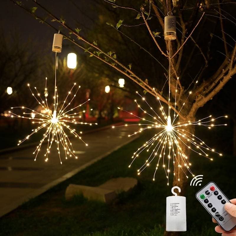 Guirlande lumineuse LED d'extérieur à énergie solaire et télécommande - 8 modes d'éclairage, étanchéité IP43, durée de vie de 60 000 heures pour jardin