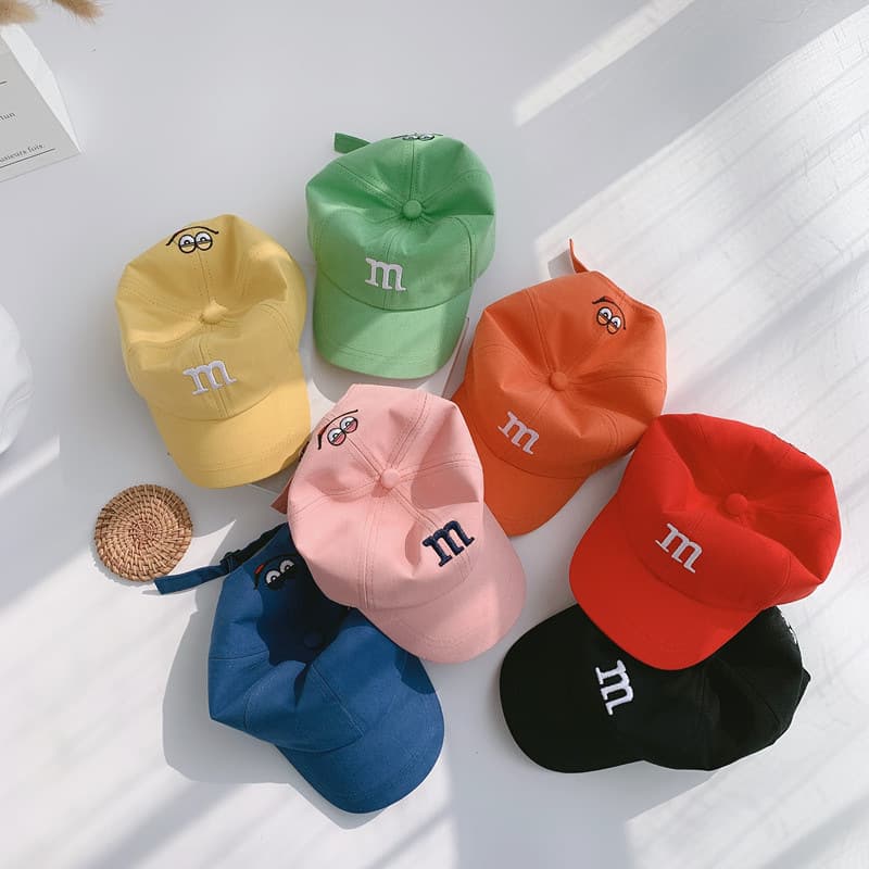 Children's Hat Baby Spring and Autumn Cap Korean Letter Embroidery Boys Autumn and Winter Girls Kids Baseball Cap