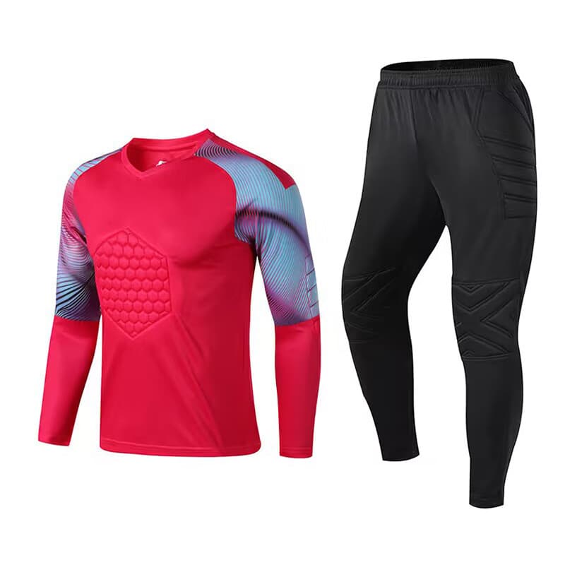 Men's Clothing goalkeeper uniform long sleeve training competition cross-border goalkeeper uniform jersey chest elbow pads football uniform suit