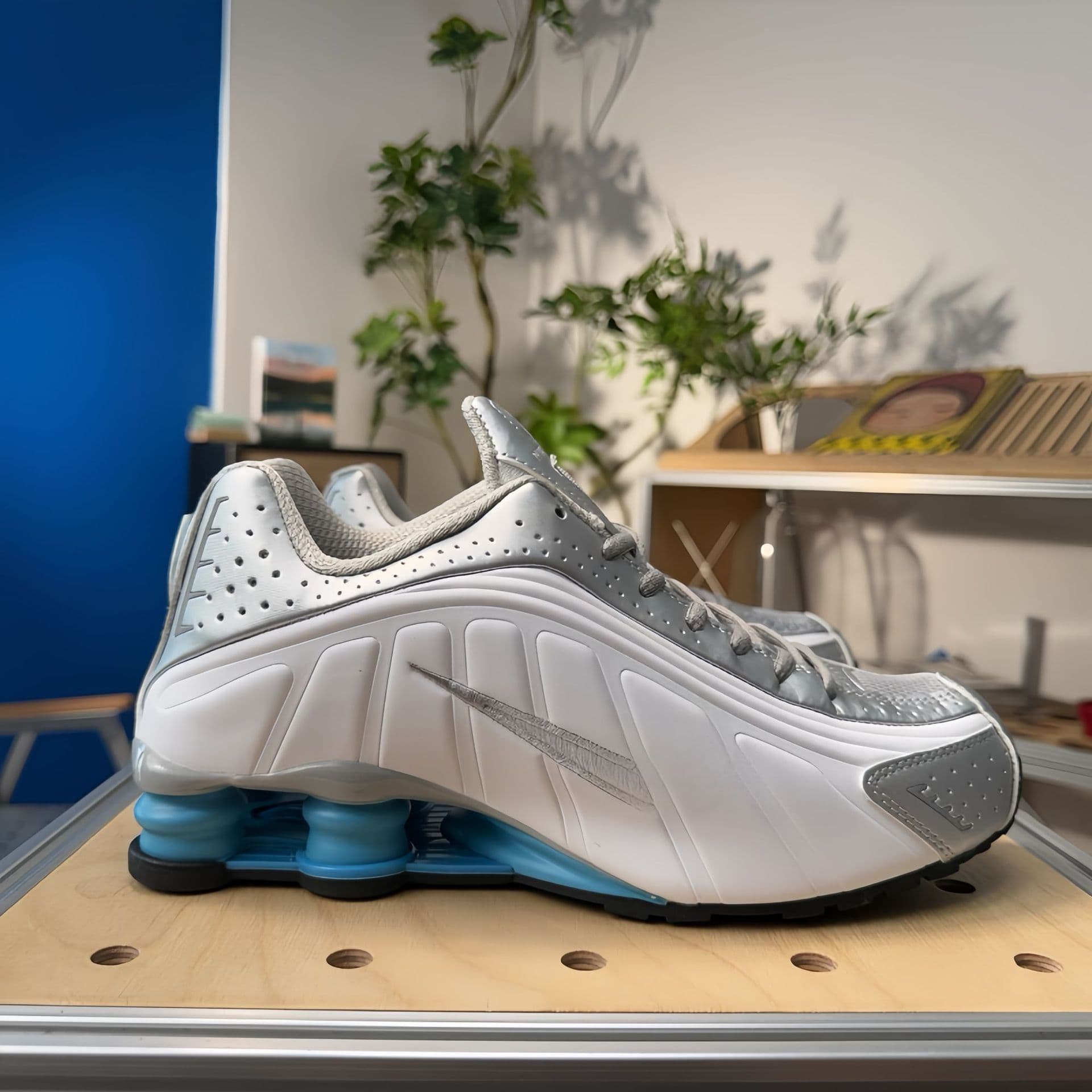 Chaussures de course unisexes SHOX R4 Neymar Collaboration, pointures 36 à 45, pour hommes et femmes, avec coussin d'air coloré.