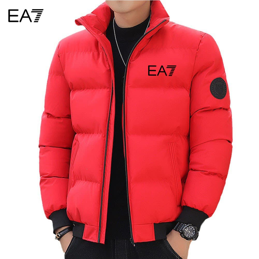 Veste matelassée en coton à col montant pour homme, automne et hiver, épaisse et rembourrée, version coréenne, élégante