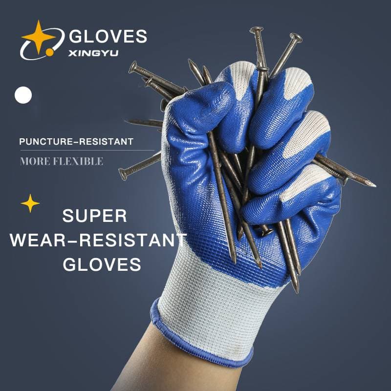 Work Gloves: Labor Protection Gloves, Wear-resistant, Anti-slip, Puncture-proof; Including Dipped Gloves For Work And Household Gloves