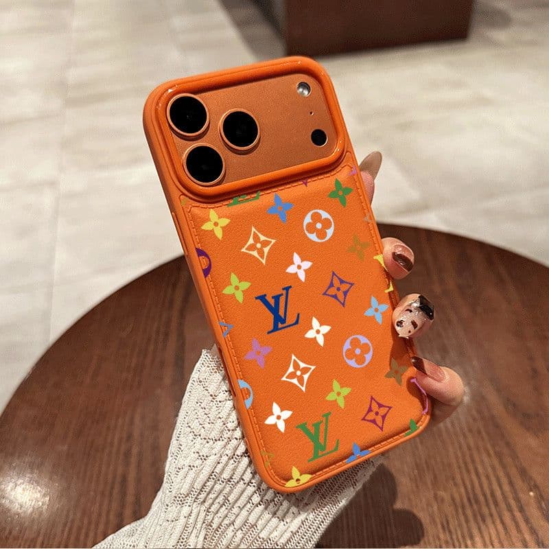 Coque de téléphone portable avec impression de lettres colorées pour iPhone 17 Pro Max, iPhone 16, 15/14 Pro/13/12/11