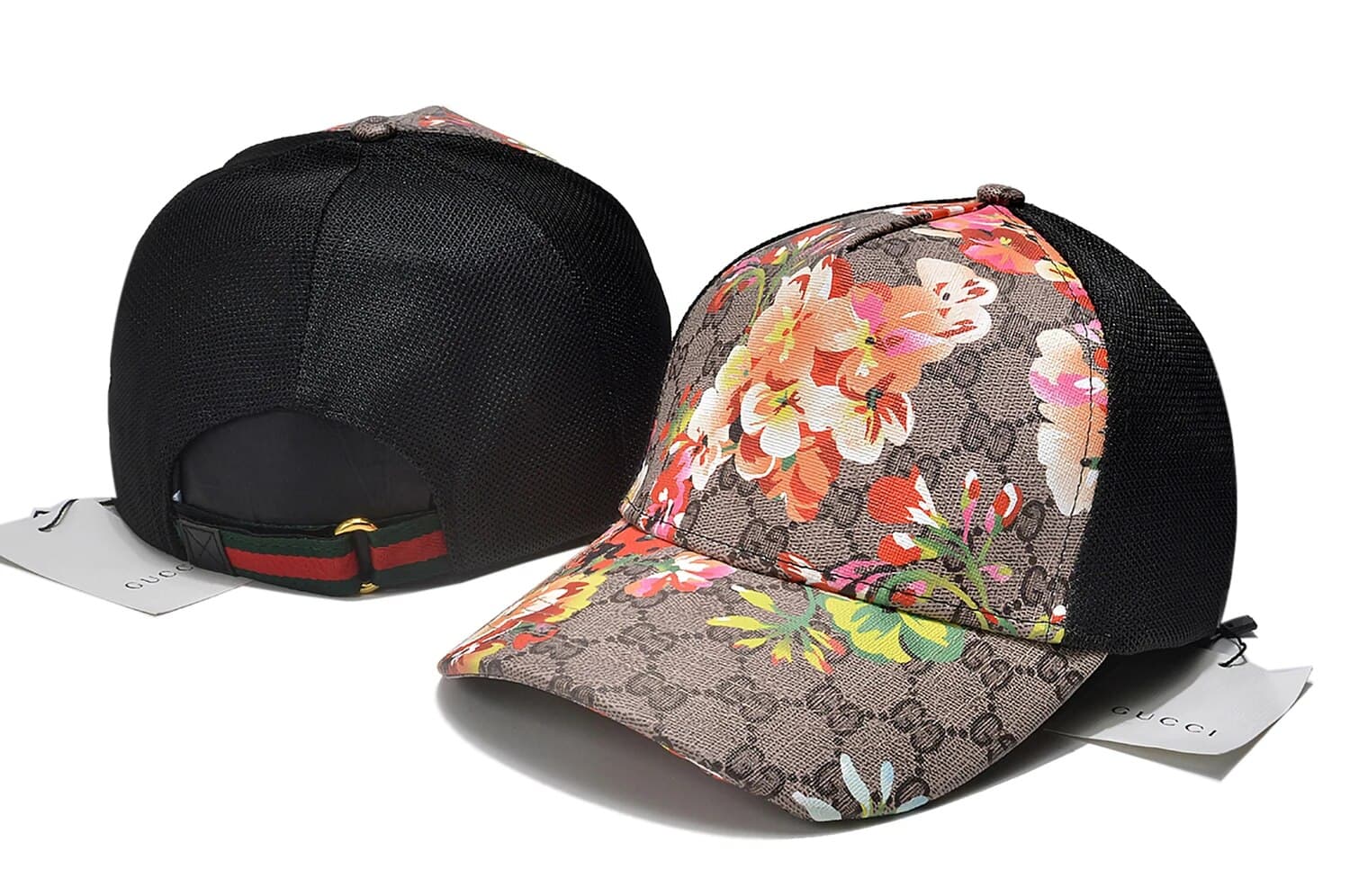 Casquette de camionneur à pression avec empiècements en maille