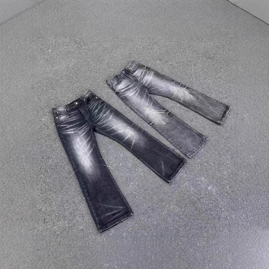 Men's Clothing Gold Plated Silver Vintage 646 Black Cow King Jeans With Cleanfit Trousers Style