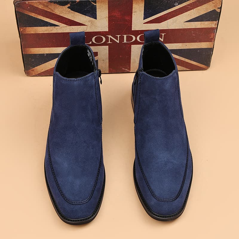 Chelsea Boots High Top Leather Shoes Pointed Martin Boots Low Top Leather Boots Business Dress Men's Boots