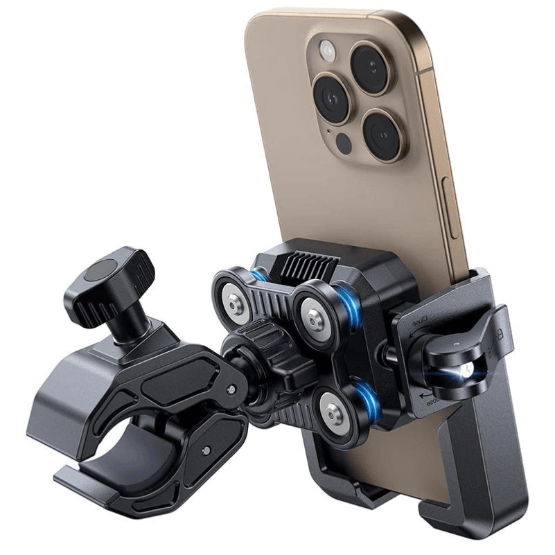 Motorcycle Holder Dual Vibration Dampener Universal Bike Bicycle Phone Mount For 4.7''-7'' Phones