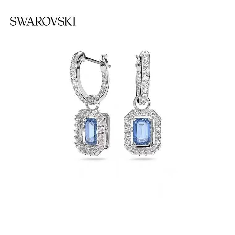 Swarovski Milenia Sugar Cube Pierced Earrings
