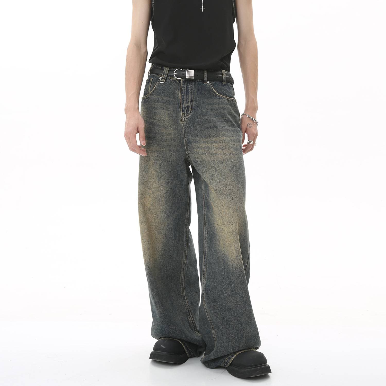 Men’s Clothing Casual fashion all-match men's jeans slim slim foot jeans