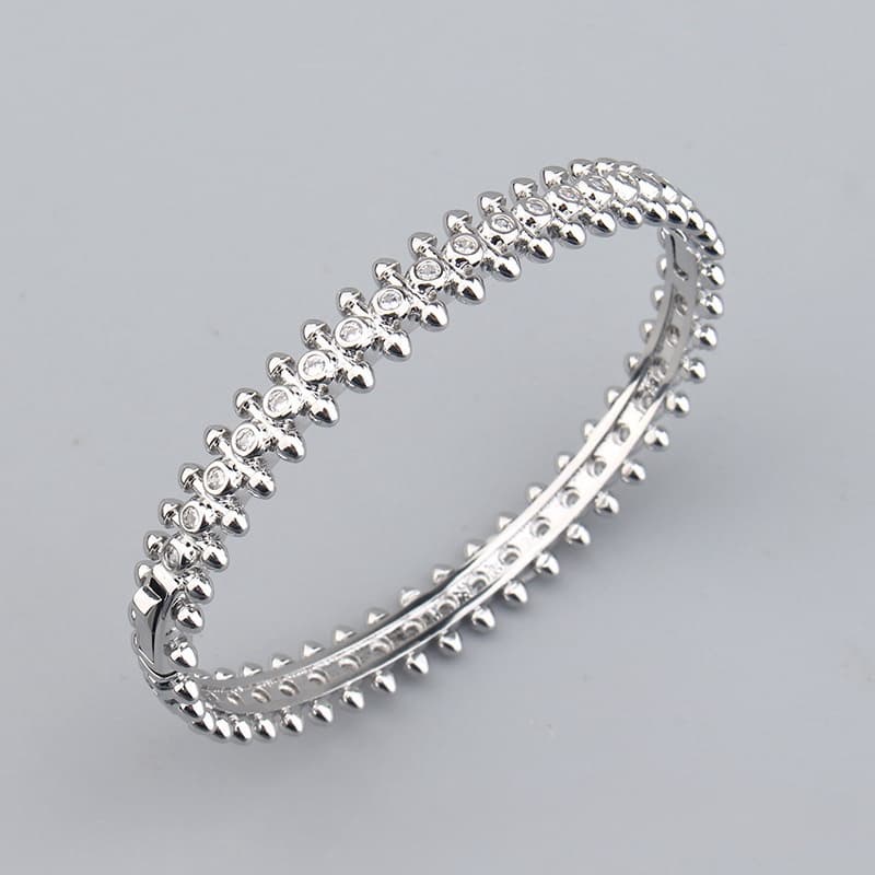 Bracelet classique en Zircon pour femmes, ensemble de balles Liuding, pyramide de diamants, avec or Rose, Bracelet de luxe léger