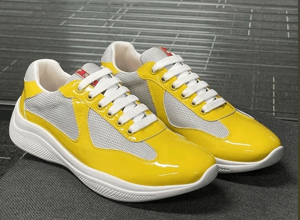 Baskets en cuir, chaussures plates vernies noires et bleues en nylon et maille, chaussures décontractées 888