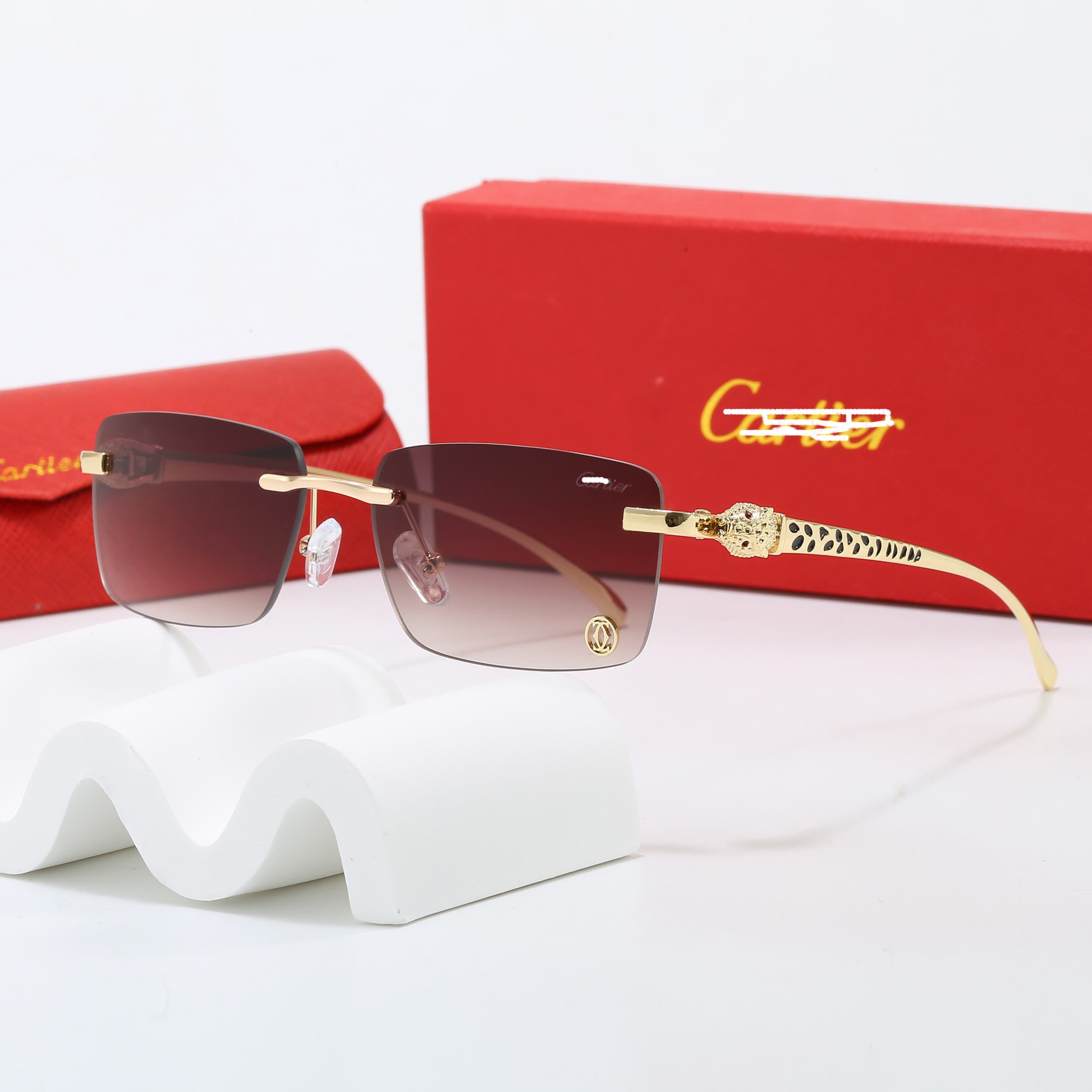 Lunettes de soleil tendance pour hommes et femmes, modèle sans monture, très populaires en extérieur.