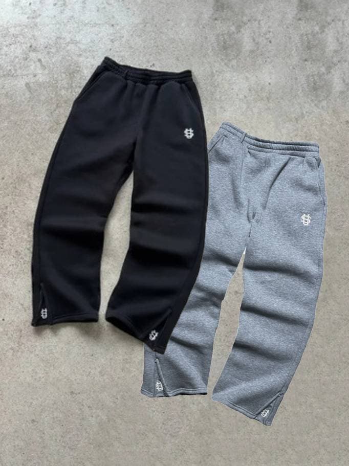 Men's Clothing 2026 Unisex Hip-Hop Jogger Pants – Embroidered Streetwear Sweatpants With Zipper Pockets, Loose Fit