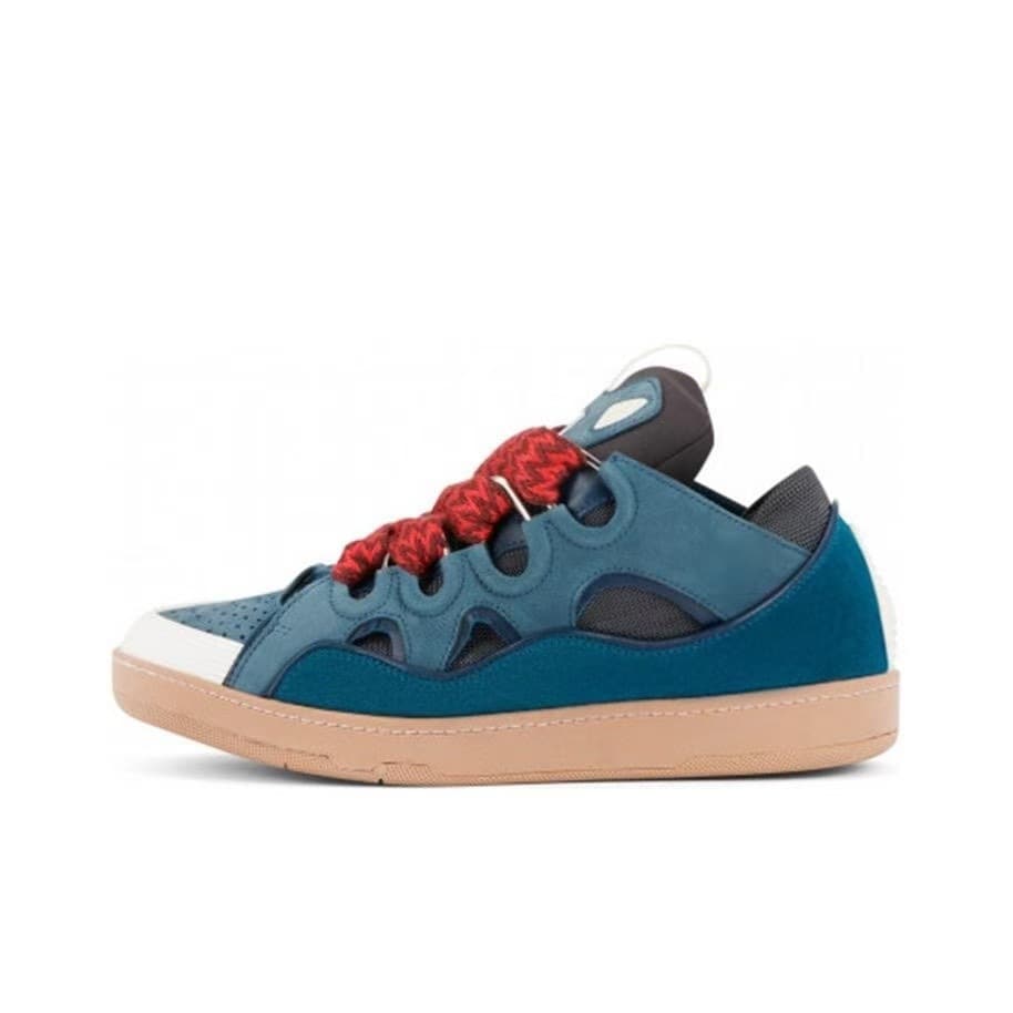 Baskets CURB à empiècements en cuir - Chaussures décontractées unisexes rétro (Nouveauté transfrontalière)