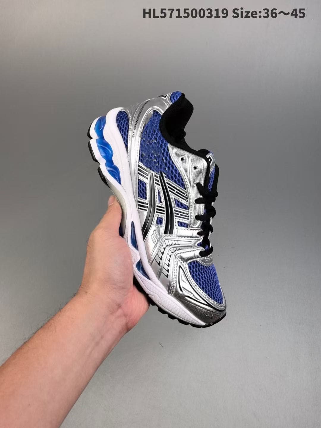 Asics Gel Kayano 14 : chaussures de course basses tendance et polyvalentes en tissu pour hommes et femmes