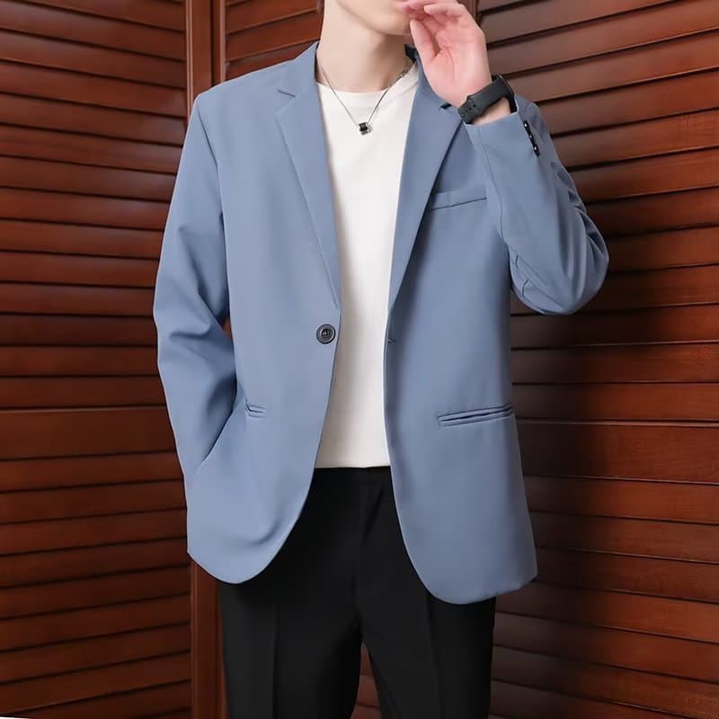 CT High-End Spring Drop Casual Suit Set For Men Loose Korean Handsome Trendy Mature Style Blazer