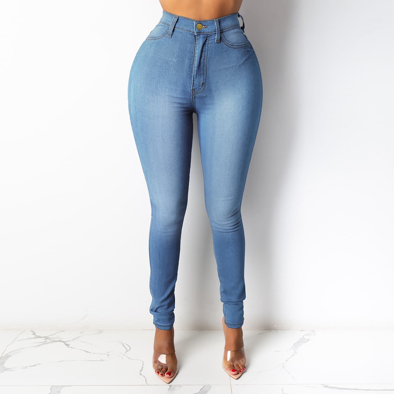 Women's Clothing High Waist Slim Pencil Pants