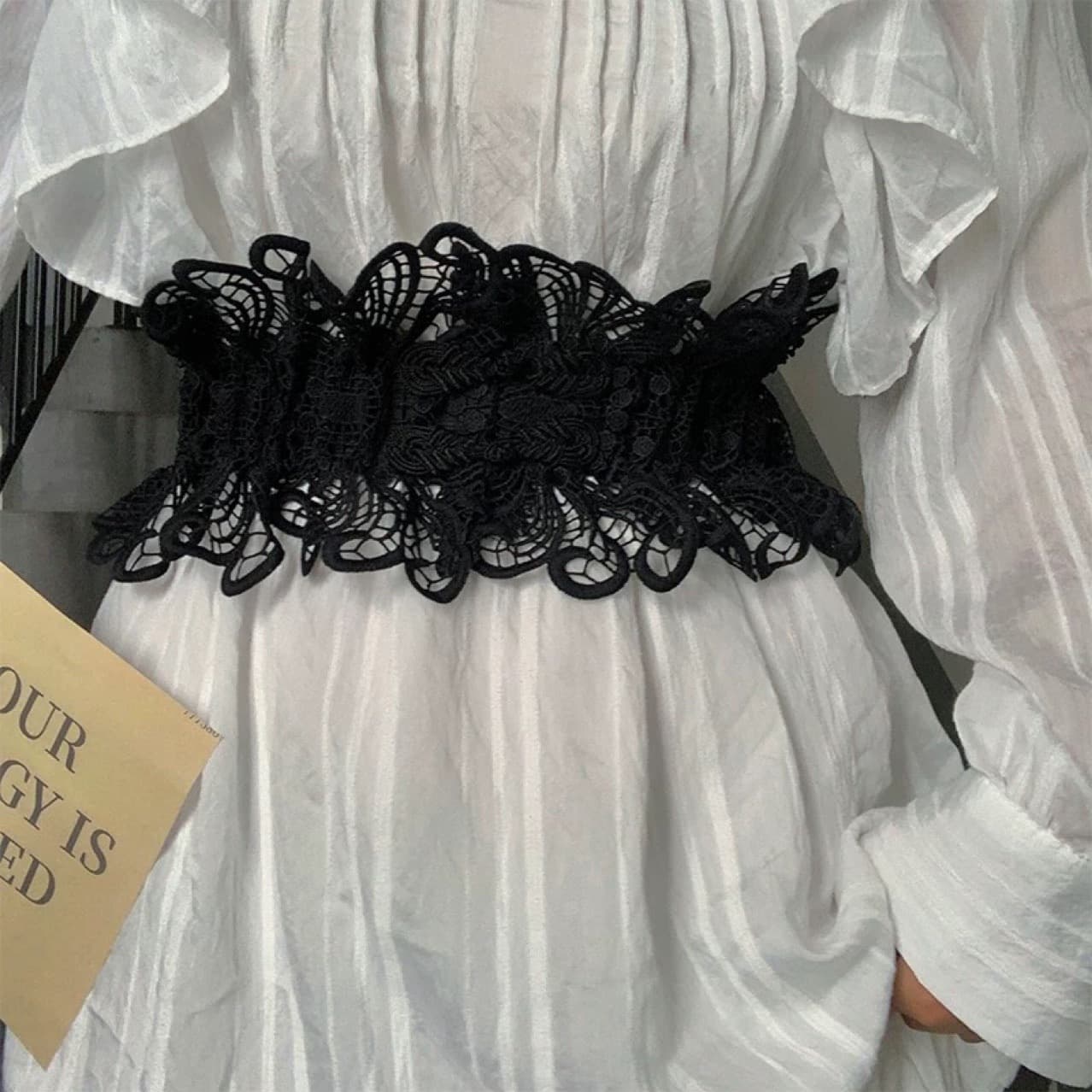 Lace For Women Fashion Niche Waistband Decorative Versatile Dress High-end Elegant Belt