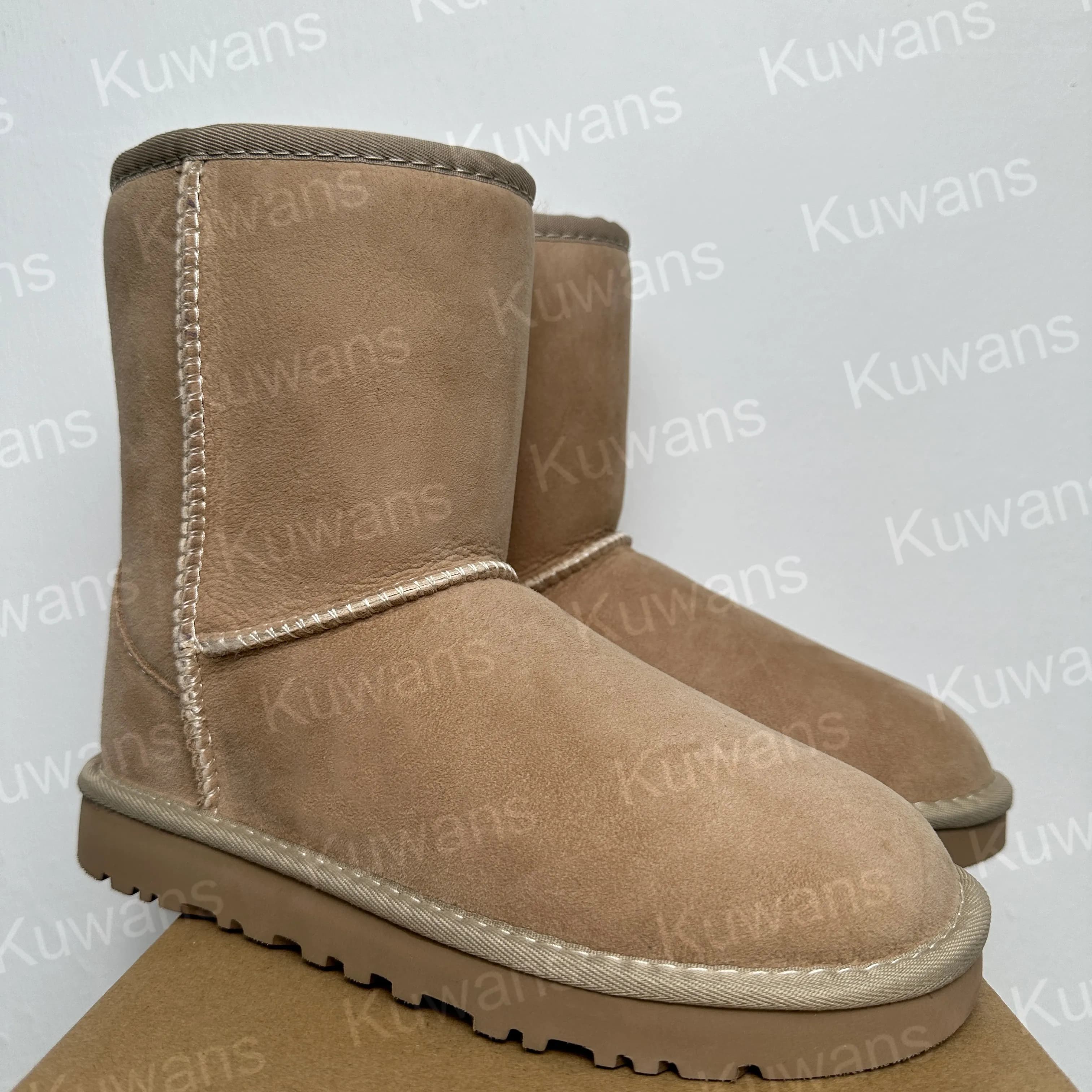U GG Designer Classic Ultra Mini Bottes de Neige Plateforme Courte Femmes Hommes Fourrure Peau de Mouton Tasman Tazz Chesut Sable Graine de Moutarde