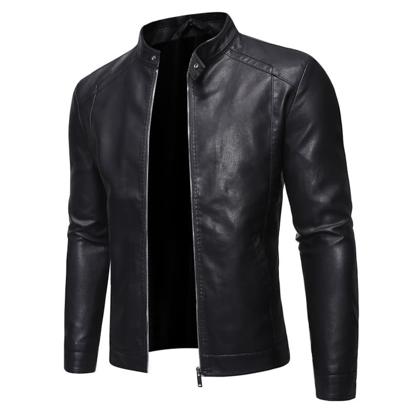 Men's Clothing leather jacket slim casual men's leather jacket motorcycle jacket