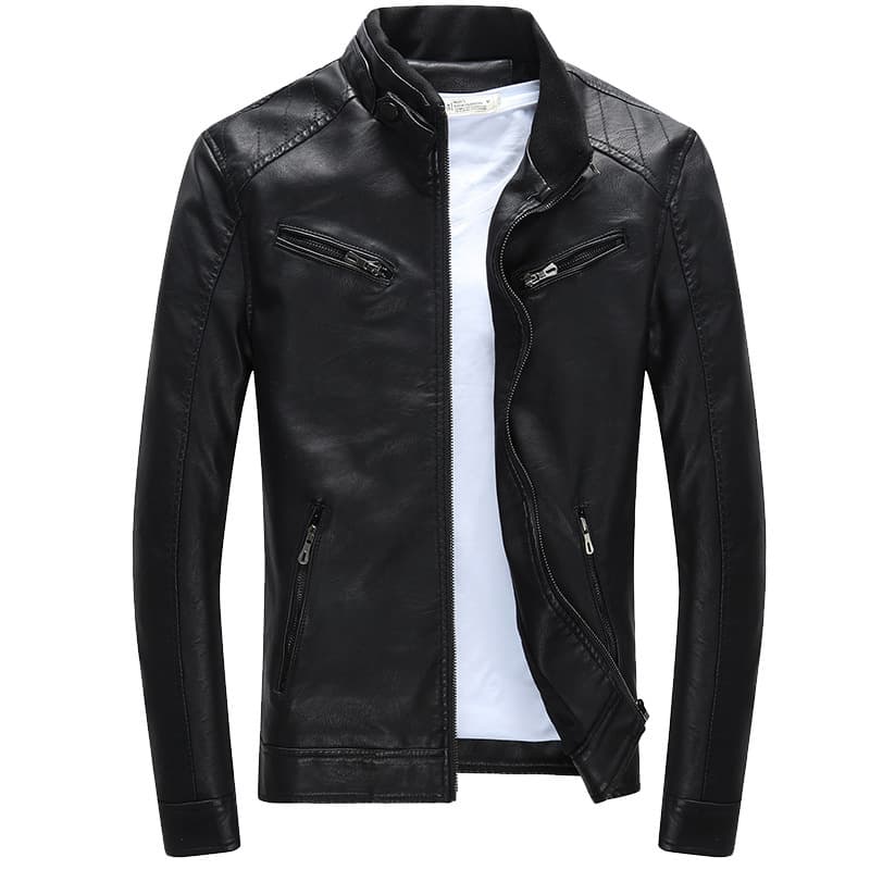 Men's Clothing New Leather Jacket For Men, Slim Style Jacket For Young Men,spring New Style For Men, Handsome Motorcycle Men's Leather Jacket