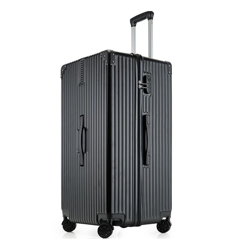 Oversized 26/32/40/50/60 Inch Large Luggage Cipher Travel Suitcase ABS+PC Material Trolley Case Aluminum Frame Zipper