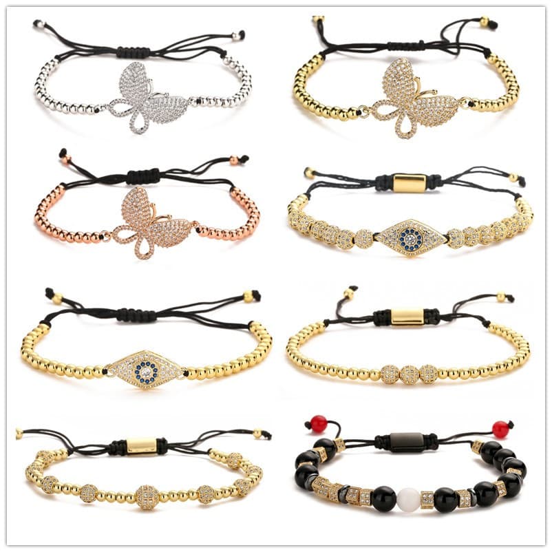 Protection Evil Eye Bracelet, Protection Lucky Jewelry For Women, Lucky Charm, Club Night Coquette - Design 079