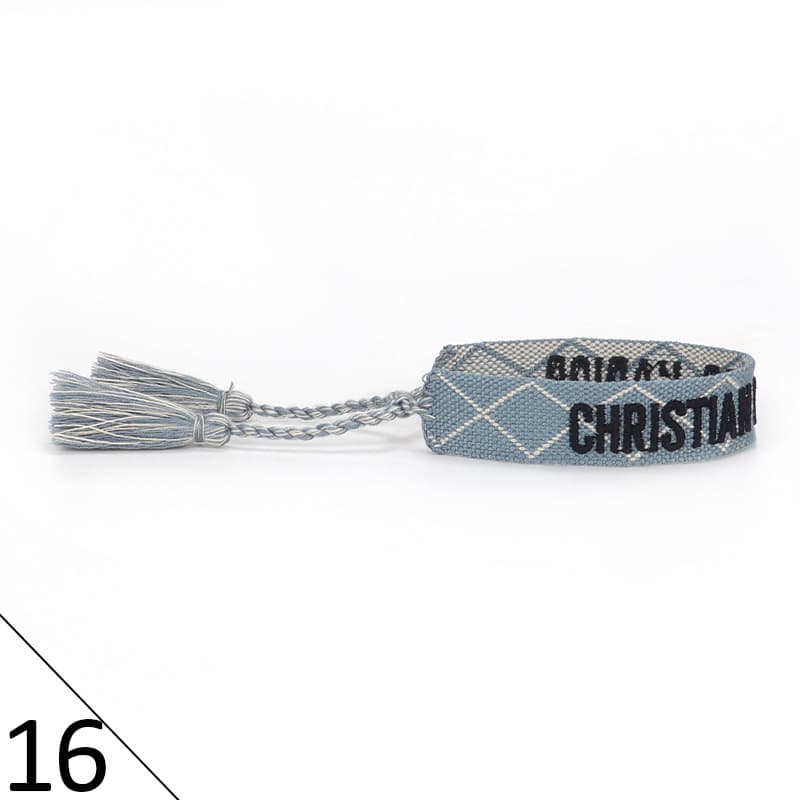 Bracelet unisexe tendance avec lettres tressées