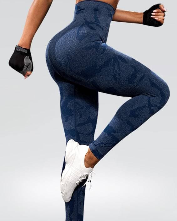 Women's Yoga Pants High Waist Hip Tights Sports Fitness Trend Quick Dry Camouflage Pattern Sports Pants