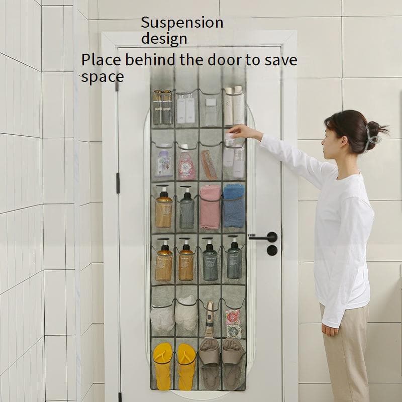 Family Organizer Over-The-Door Mesh Shoe Organizer 12 Pocket Hanging Storage Bag For Closet Entryway Dorm Space Saving Wall Mount Rack