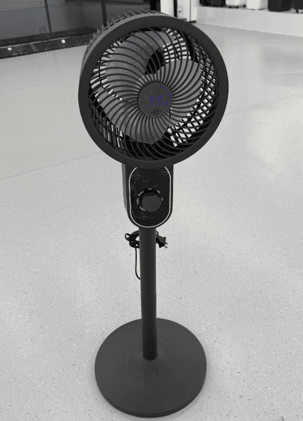Ventilateur oscillant télécommandé - Ventilateur sur pied et de bureau à double usage avec circulation d'air silencieuse pour la maison