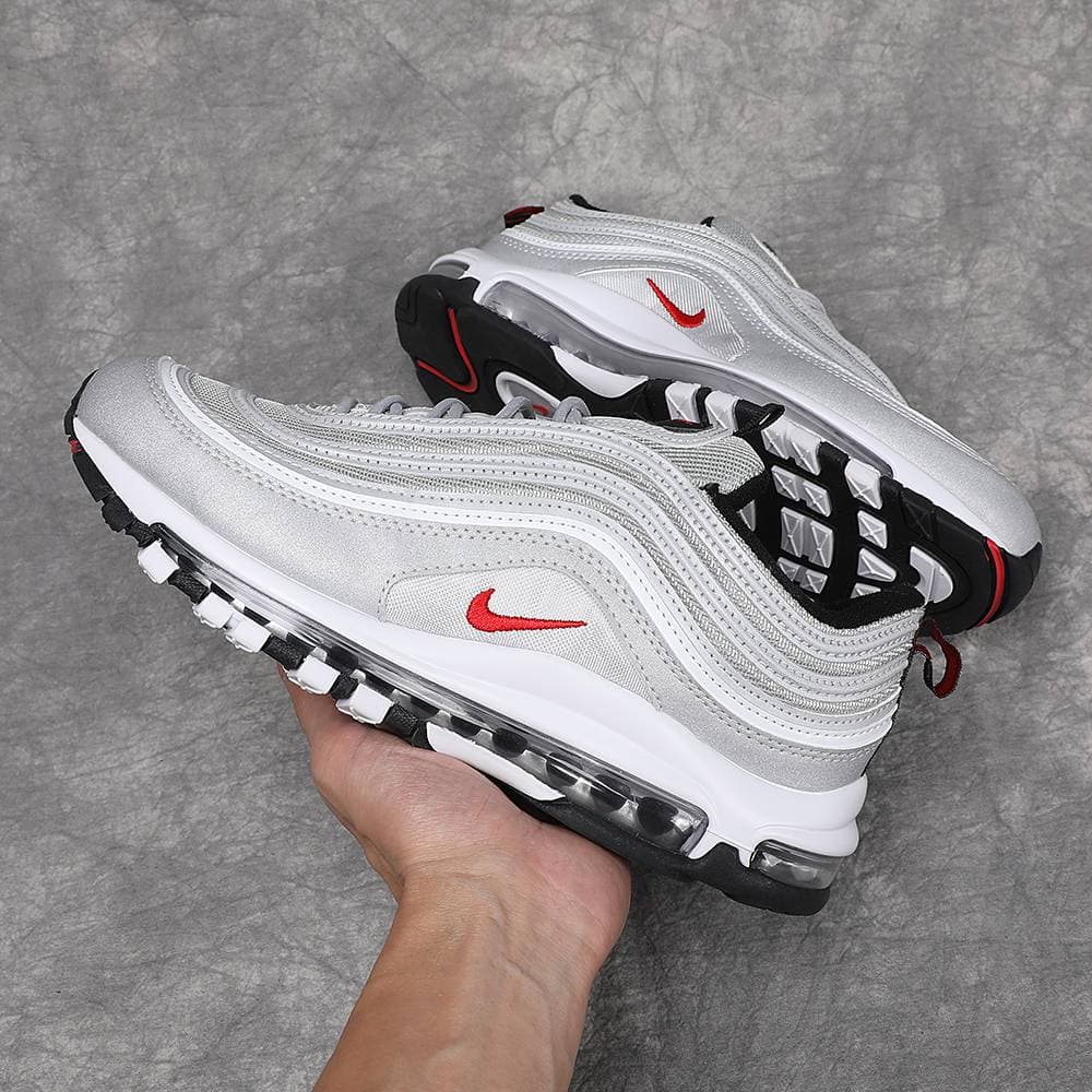 Chaussures Nike Air Max 97 pour homme et femme, triple noir et blanc, Sean Wotherspoon T, baskets d'extérieur, pointures 36-45